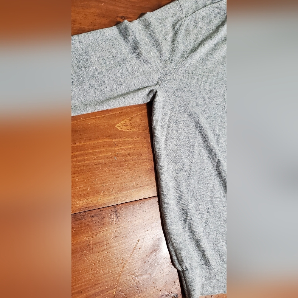 Express Gray Lightweight Sweater - image 5